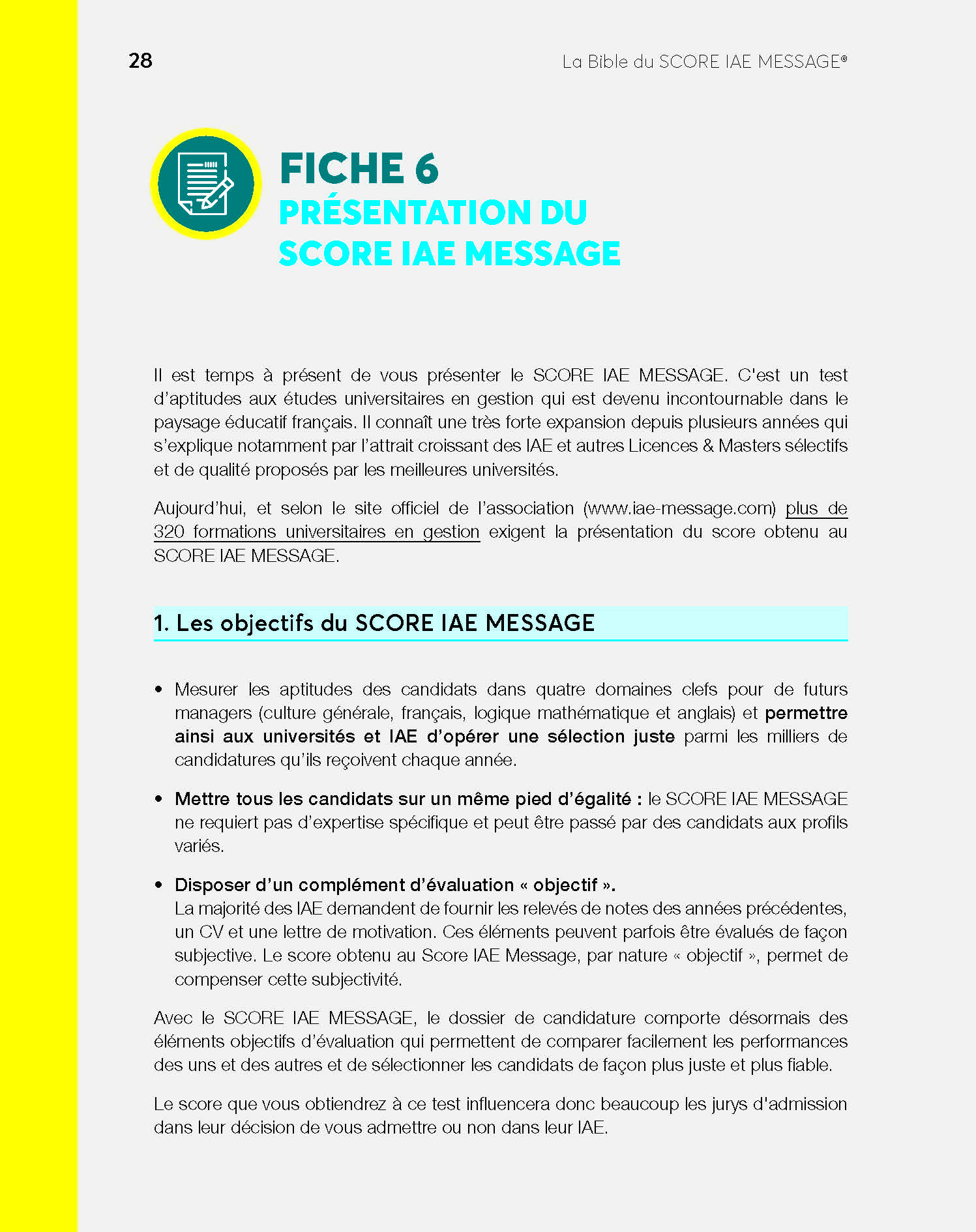 Quel Est Un Bon Score Iae Message La Bible du Score IAE Message 2023 12e édition mise à jour & argumentée -  broché - Franck Attelan - Achat Livre | fnac